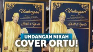 Undangan Pernikahan Ini Bikin Netizen Kebingungan. Yang Nikah Anaknya, Tapi yang Dipajang Malah Foto Ini