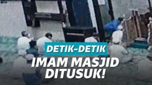 Detik-detik Imam Masjid Ditikam Usai Shalat, Pisau Sampai Bengkok!