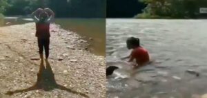 Viral Video Liburan Keluarga Berujung Horor, Muncul Penampakan Serem Banget di Sungai Dekat Kuburan Tua