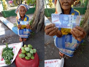 Gak Ada hati, Nenek Penjual Mangga ini Dibayar Pakai Uang Mainan, Netizen: Kok Tega Ya