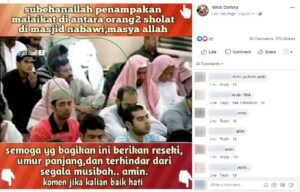 [Fakta atau Hoaks] Benarkah Ini Sosok Malaikat di Antara Jemaah Masjid Nabawi?