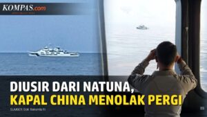 Kapal “Coast Guard” China Bersikeras Tak Mau Keluar dari Laut Natuna Utara Meski Sudah Diusir