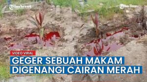 Viral Makam Digenangi Cairan Merah seperti Darah, Jemaah Masjid Melapor hingga Polisi Bertindak