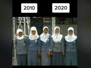 5 Cewek Unggah Foto Dulu dan Sekarang, Netizen Salfok ke Penampilan Bu Hajjah Pramugari