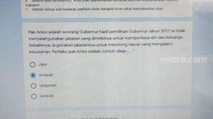 Geger, Foto Soal Ujian SMP yang Puji-puji Anies Baswedan dan Ejek Mega