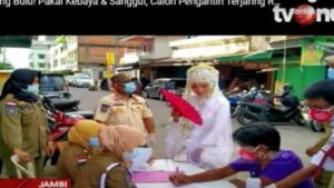 Viral Pengantin Cantik Rias Lengkap dari Salon Kena Razia Masker