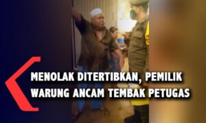 Menolak Ditertibkan, Pemilik Usaha Ancam Tembak Satpol PP