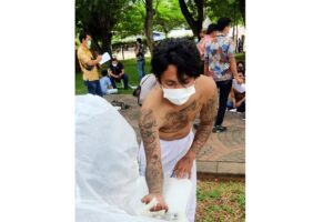 Ngaku Pendukung Habib Rizieq, Pria Penuh Tato yang Diamankan dari Aksi 1812