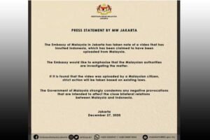 Pemerintah Malaysia Kecam Parodi Pelecehan Lagu Indonesia Raya dan Jokowi