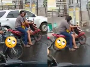 Polisi Surabaya Tangkap Sejoli yang Mesum di Atas Motor, Ternyata…
