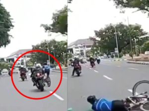 Video Pesepeda Tertabrak Motor Setelah Pindah Jalur Sembarangan Viral, Tuai Perdebatan Warganet