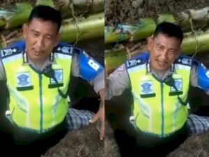 Viral Polisi Beri Nasihat dari Dalam Liang Kubur, Ingatkan Rekan-rekannya Soal Kematian