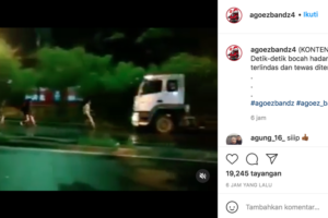 Demi Konten Viral, Pemuda Ini Tewas Terlindas Truk