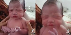 Video Viral ,Bayi Baru Lahir Mengangkat Kedua Tangan Seperti Sedang Berdoa, MasyaAllah