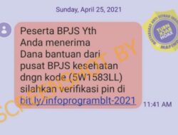 Dapat SMS Dana Bantuan dari BPJS Kesehatan? Hati-hati Hoaks