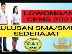 Update Daftar Formasi CPNS 2021 Lulusan SMA & SMK Terbaru