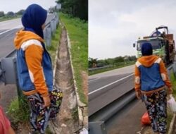 Viral Sopir Truk Berhenti di Jalan Tol, Temui Istri dan Anak Bikin Tangis Pecah