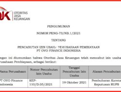 OJK Cabut Izin Usaha OVO