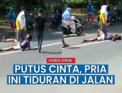 Video Viral Pria di Ngawi Tidur di Tengah Jalan, Diduga Ingin Akhiri Hidup karena Cinta