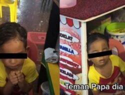 Terenyuh! Temani Ayah Berjualan Es Krim di Kala Hujan, Seorang Bocah Menggigil Sampai Ketiduran, Ramai Didoakan