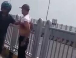 Viral Pria Diduga Pencopet Ceburkan Diri ke Laut dari Jembatan Suramadu