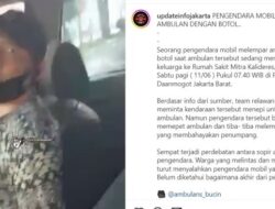 Video Viral Pemobil Lempar Botol Beling ke Ambulans karena Kesal Diminta Menepi