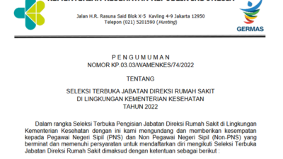 Lowongan Kerja Kemenkes